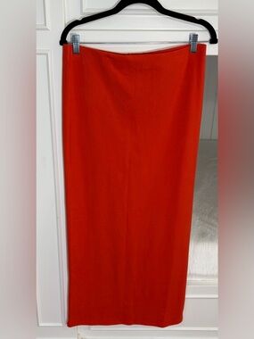NWT H&M Orange Maxi Skirt